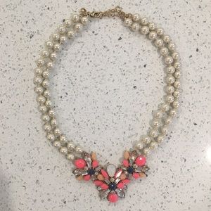 Jcrew fashion necklace with pearls